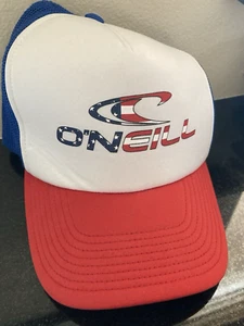 Sombrero O’NEILL Snapback Trucker Malla Rojo/Blanco y Azul Talla Única Interior Espuma De Colección - Imagen 1 de 8