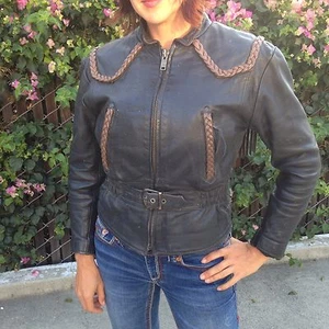 pre-owned Women's leather motorcycle riding jacket by Just Leather - Bild 1 von 9