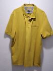 Ted Baker London Polo Shirt Size US 3XL - FR 7 cotton Poly Blend Mustard