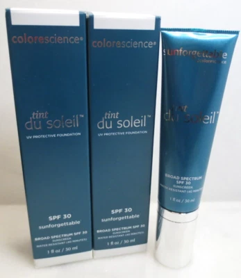 (2) COLORESCIENCE TINT DU SOLEIL UV PROTECTIVE FOUNDATION DEEP SPF 30 1 OZ 2PCS - Image 1 of 4