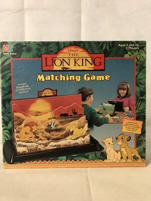 Juego a juego El Rey León 1995 vintage, escenas de películas juego de memoria para niños Foto 1 de 4