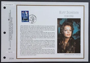 Feuillet CEF 1er jour 1404 1998 Romy Schneider Actrice Cinéma Français - Picture 1 of 1
