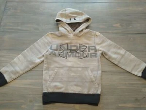 Under Armour Unisex Kids Pullover Jacket Youth Small Heather Gray Long Sleeve  - Picture 1 of 12