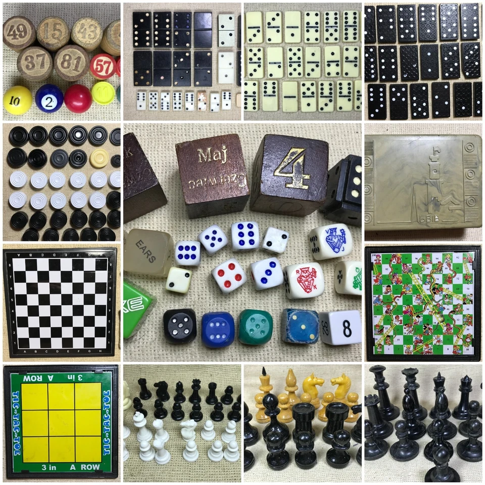 Dados de dominó de colección/modernos damas de ajedrez etc. Piezas de repuesto a tu elección Foto 1 de 1