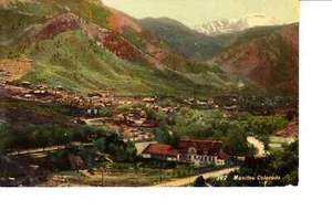 Manitou, Colorado Bird's Eye View @ 1910 - Picture 1 of 1