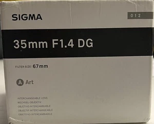 New Sigma 35mm f1.4 DG HSM Art Lens for Canon - Picture 1 of 2