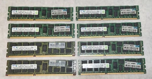 32GB KIT (8x4GB) Samsung/HP Dell IBM PC3-10600R ECC Registered Server memory - Picture 1 of 6
