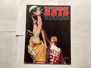 1973-74 New York Nets vs Carolina Cougars ABA program JULIUS IRVING DR. J