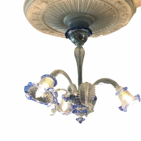 Barovier And Toso Venetian Glass Chandelier Cover