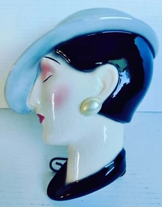Vintage Ceramic Art Deco Wall Mask by Clay Art of San Francisco - Picture 1 of 6