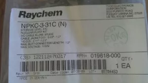 RAYCHEM 3/C IN LINE SPLICE KIT sacchetto sigillato di fabbrica NPKC-3-31C (N) NUCLEARE 1.0" OD - Foto 1 di 2