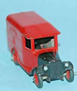 Dinky Toys MECCANO England original #34b GR ROYAL MAIL VAN 1952 RED ROOF version