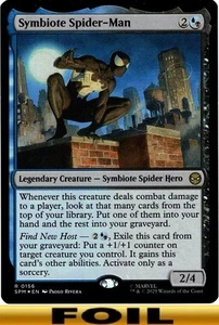 1x - Symbiote Spider-Man - FOIL #156 - Marvel's Spider-Man - NM MTG - Picture 1 of 1