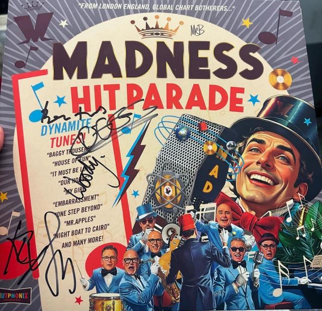 Madness Hit Parade  Black Vinyl  Signed In Person Multi Signed See Signing Proof - Image 1 of 2