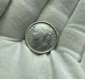 1840 Britisch Indien 1/4 Rupie - F276 - Bild 1 von 2