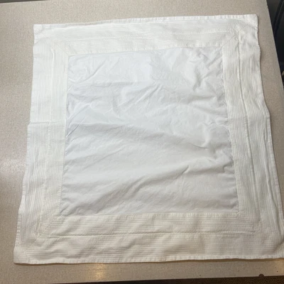 EUC HTF SFERRA BROS COLEÇÃO EUROPEIA ALGODÃO EGÍPCIO BRANCO EURO SHAM - Imagem 1 de 4