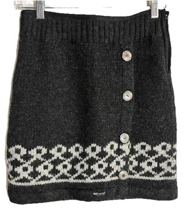 Everest Damen Wollrock Gr. S handgefertigt Nepal Mini Wear über Hose Reißverschluss Luxus - Bild 1 von 18