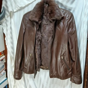 Abrigo Chaqueta De Colección Años 90 Y2K Wilson’s Cuero Piel Pelle Raro Talla Mediana Hermoso - Imagen 1 de 4