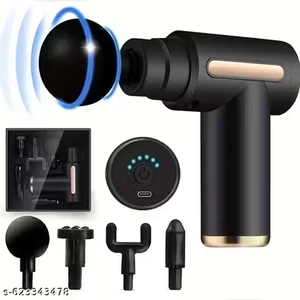 Masajeador muscular - Dispositivo de percusión portátil con ajustes de 6 velocidades y 4 cabezales - Imagen 1 de 3