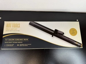 Hot Tools Pro Artist black&gold Collection Hair Curling Iron - 1 1/4" - Picture 1 of 4