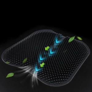 Car Silicone Seat Cushion Cushions for Driving Ventilated Practical Massage - Picture 1 of 11