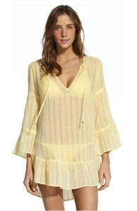 VIX Paula Hermanny Ruffle Tunic Dress Swim Cover Up. Size XS $148 - Picture 1 of 7