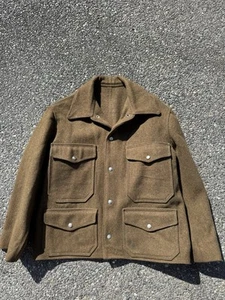 WW2 Filson’s Mackinaw Wool Jacket Mens Dark Green See Measurements NICE! - Picture 1 of 9