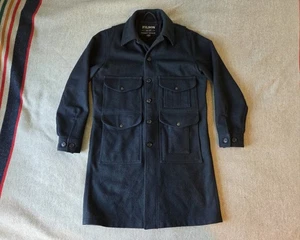 Filson Long Mackinaw Wool Cruiser | Medium | Navy | Made in USA | MSRP $1,025 - Picture 1 of 21