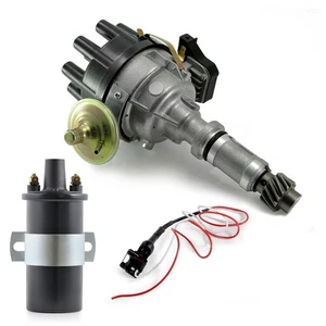 V8 Distributor Viper dry coil link lead Rover P5 P6 early male type drive gear - Picture 1 of 11