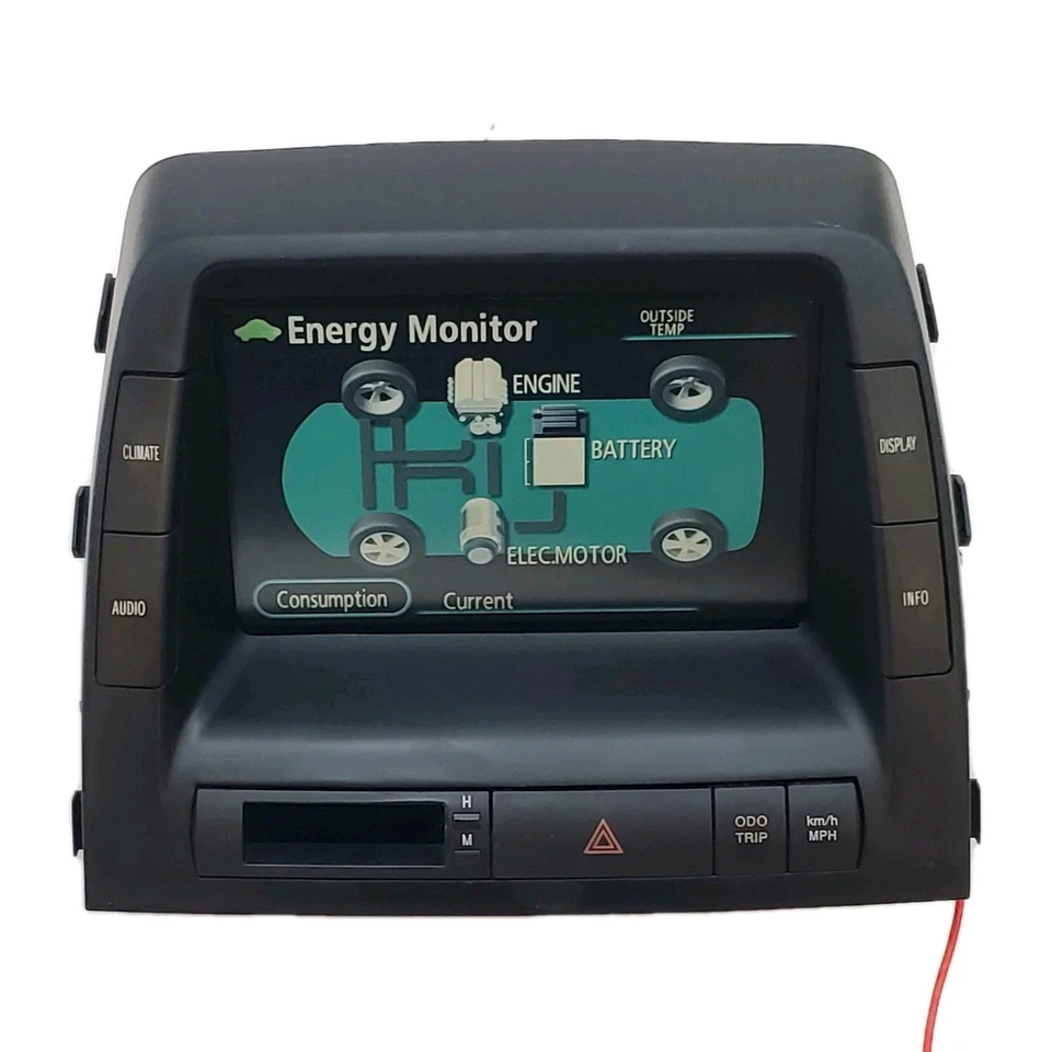 2006-2009 Toyota Prius Cruscotto Informazioni Display Schermo OEM 86110-47230 - Immagine 1 di 4