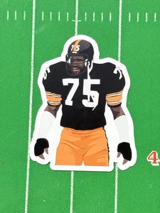 Collectible Football Retro#75 Linebacker Gridiron Fan Sport Black Yellow Magnet - Picture 1 of 1