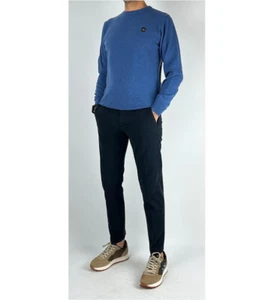 PANTALONE UOMO 0 ZERO CONSTRUCTION BEDDY 6SP BED040 2393 BLU ORIGINALE AI 2025 - Picture 1 of 1