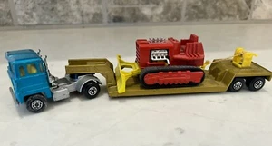 Matchbox Super Kings K-23 Scammell Tractor & Low Loader w/ Super Bulldozer. 1973 - Picture 1 of 20