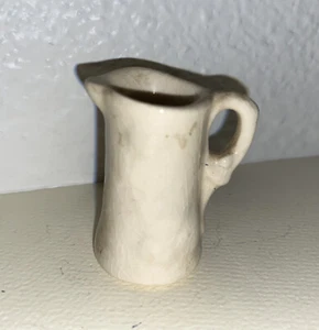 Antique miniature doll house creme pottery Jug Pitcher - Picture 1 of 2
