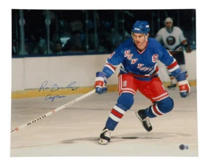 Ron Greschner Signed (Beckett) Rangers 16x20 Photo Inscribed "Captain" - Beckett - Picture 1 of 1