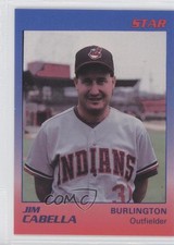 1989 Star Burlington Indians Jim Cabella #27