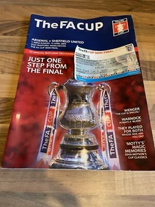 Arsenal V Sheffield United FA Cup Semi Final 2003 Programme and Ticket - Picture 1 of 9