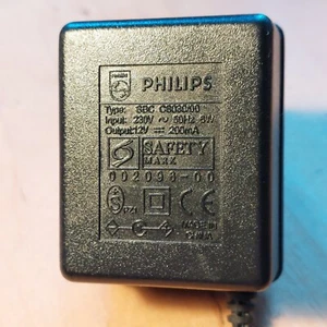 Philips SBC C8030/00 Netzteil Adapter 12V DC 0,2A (200mA) Power Supply AC/DC - Bild 1 von 3