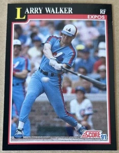 Scheda LARRY WALKER HOF 1991 SCORE #241 condizioni NM-MT - Foto 1 di 2