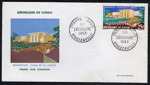 Congo 1963 Liberty Palace - Air Mail First Day Cover FDC - Picture 1 of 1