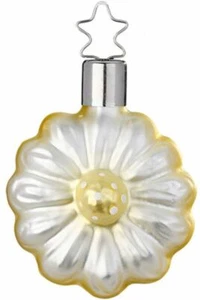 Inge-Glas piccola Gerbera gialla 10007S021A decorazione natalizia in vetro tedesco - Foto 1 di 2