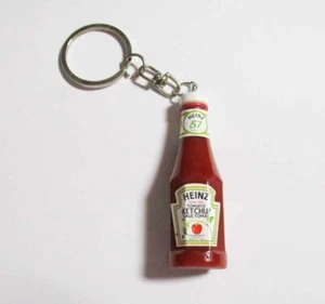 Llavero botella de tomate HEINZ KETCHUP Novedad Indonesia 3D 2" Resina Alta - Imagen 1 de 10