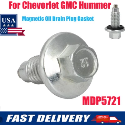  MDP5721 Magnetic Oil Drain Plug & Gasket  For Chevorlet GMC Hummer Ford Lincoln - Image 1 of 4