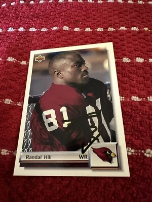 1992 Upper Deck Football Card #G28 Randal Hill Autograph Cardinals - Image 1 of 2