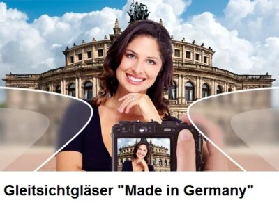 Gleitsichtgläser Kunststoff 1,6/1,60 mit Hart-Superentspiegelung - Bild 1 von 3