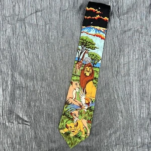 The Disney Store Lion King 100% silk neck tie Mufasa Simba Nala Sarabi - Picture 1 of 5