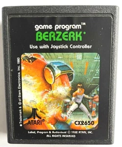 CARTUCHO VIDEOJUEGO AUTÉNTICO VINTAGE ATARI 2600 BERZERK - Imagen 1 de 2