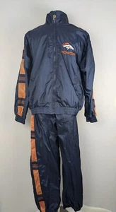 Vintage Pro Player Jacket & Pants Nylon Track Set Denver Broncos Mens Medium - Picture 1 of 23