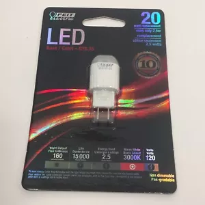 Led Gy6.35 Base 2.5W/20W 3000K, Part GY6.35/LED/CAN, by Feit Electric - Picture 1 of 8