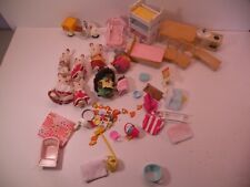 Calico Critters Pizza Delivery Harold Hedgehog Rabbits Beds Table Chairs +++